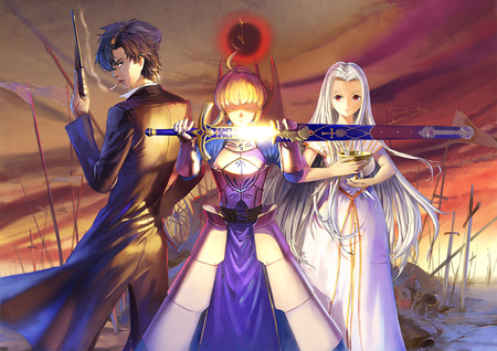 Fate/Stay night - saber, irisviel von einzbern, fate zero, emiya kiritsugu, jeanex, fate stay night