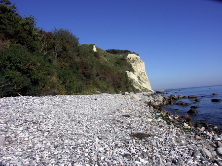 Stony Beach - sky, coast, beach, stones, sea, nature