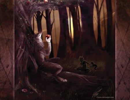 under the apple trees - wolf, wolves, werewolves, stroy, howl, rawr