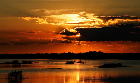 glorious sky - beauty, silhouette, sky, photography, sun, sunset, black, nature, evening, yellow, clouds, orange, dusk