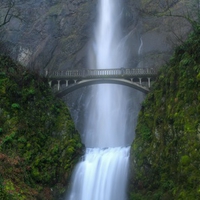 Bridge and Waterfall