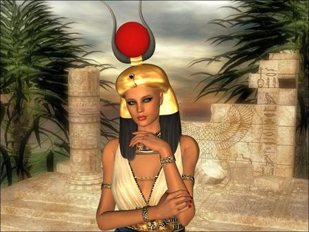 Egyptian girl - abstract, girl, egyptian, fantasy