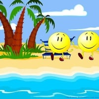 Smiley's  at the beach.