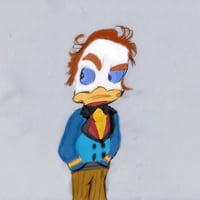 Angry Duck - Hand Drawn and Digitally Colored Art 