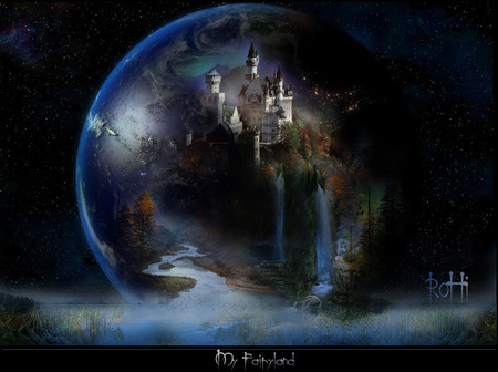 fairy land - abstract, fantasy, fairy land, cute, entertainment