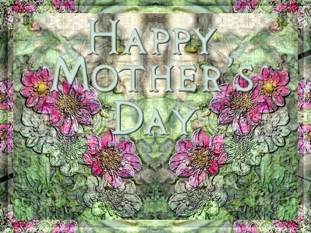 Happy Mothers Day - mothers, thank you, love, day, mother, flowers, mom, happy