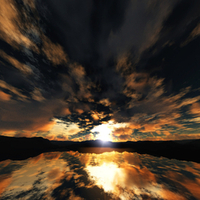 Drifting Clouds Reflection