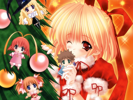 Merry Christmas! - women, girl, anime, cute, christmas