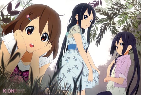 K-on - k-on, girls, anime, cute, field