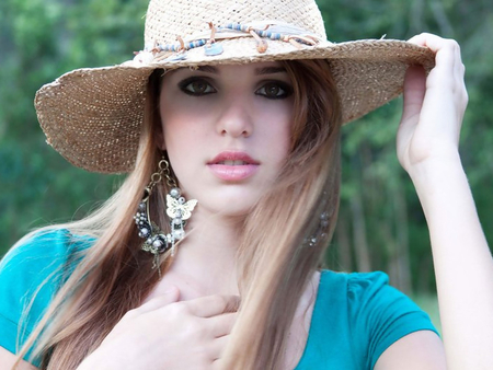 ♥ღ Charming ღ♥ - hat, female, photography, model, girl, beauty, lovely, charming