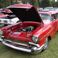 1957 Chevrolet at the Radium Hot Springs car show 103 