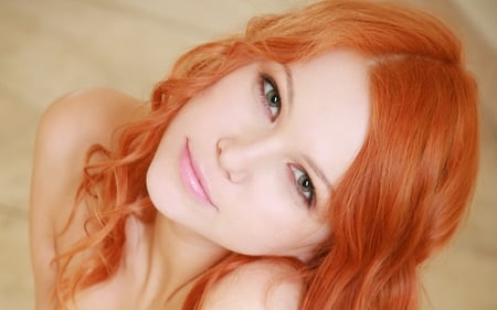 pretty redhead - redhead, pretty, female, model