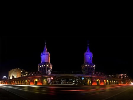 Building at Night - beautiful, at night, building, picture