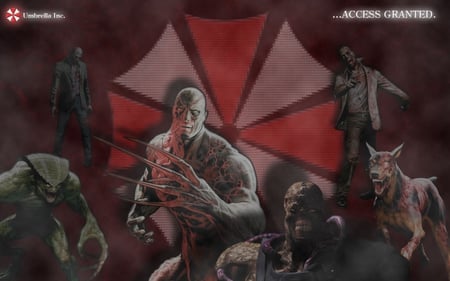 Monsters - resident evil, zombie, hunter, monsters, dog, tyrant, nemesis