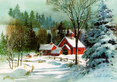 The Olde Homestead in Winter