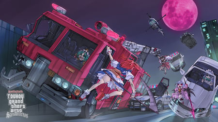 Anime - moon, touhou, gta, anime, cars, funny