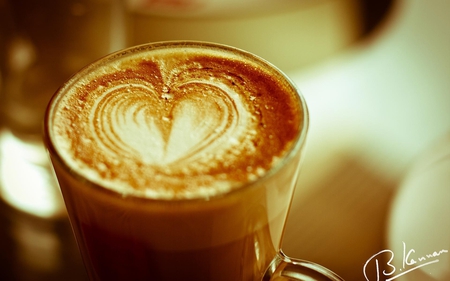 Sweet heart - nice, coffe, drink, photography, heart, graffiti