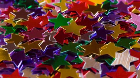 Estrellas - abstract, hd, estrellas, multicolor