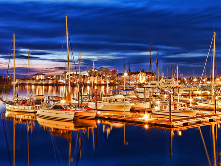 Reflection-HDR - great, sunset, port, amazing, view, reflection, cool, boats, landscape, speedboats, beautiful, sea, nice, beauty, sky, photography, water, yachts, home, pretty, clouds, architecture, hdr, house, ocean, houses, night, lovely, wharf, blue, city, homes, scenery, colors, lights