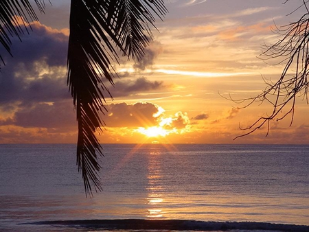 Shiny - ocean, water, sun, clouds