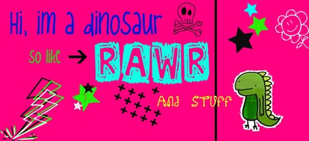 Rawr, Im a Dino - dinosaurs, cute, rawr, colorful