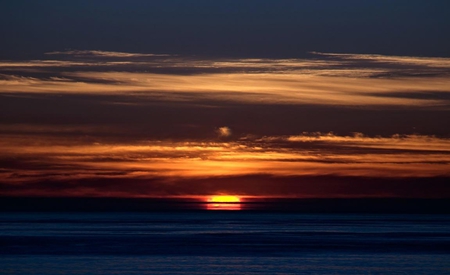 sundown beach - sky, beach, sunset, beautiful