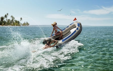 Enjoy ! - sports, sky, water, summer, sea, boat