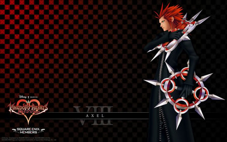 Axel - axel, weapon, fire, kingdom hearts