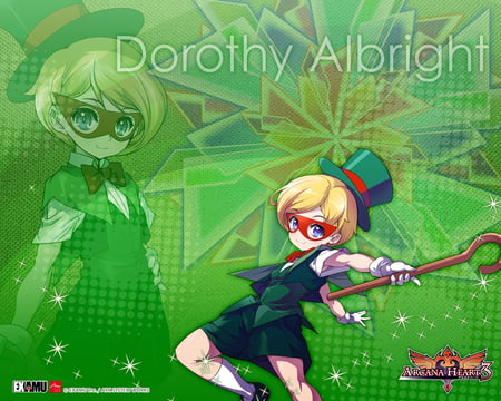 Dorothy Albright - top hat, magic, dorothy albright, green, cane, lattice, magician, short