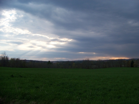 skowhegan, maine - maine, sky, trees, clouds, field, skowhegan