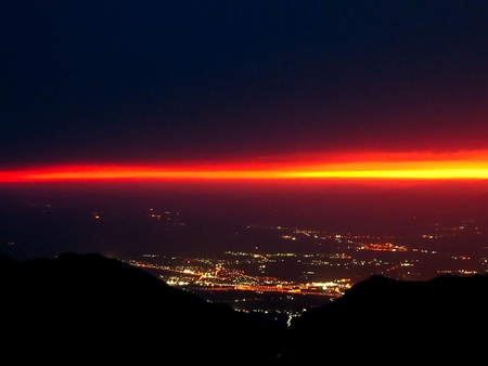 Granada Sunset - city, night, spain, sunset