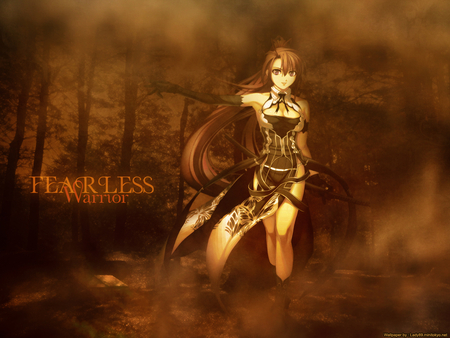 Nitroplus ~ Fearless Warrior - anime, women, nitroplus, warrior