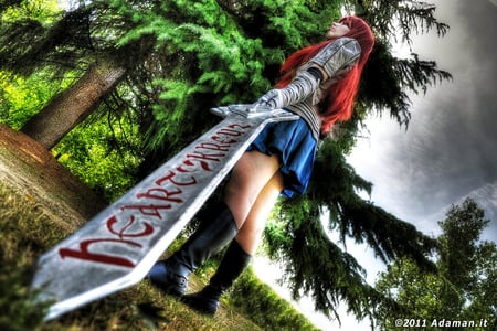 heart_kreuz - fantasy, dword, girl, 3d, forest, hero