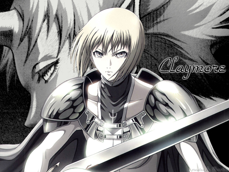 Claymore - women, anime, grey, claymore, sword