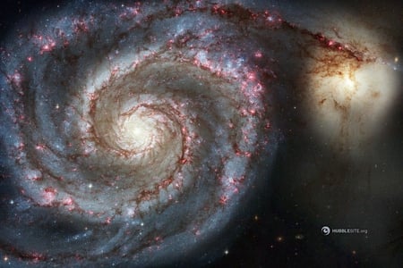 The-Whirlpool-Galaxy - space, stars, galaxies, science