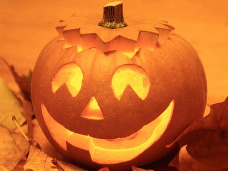 Happy Halloween - trick or treat, smile, halloween, orange, pumpkin