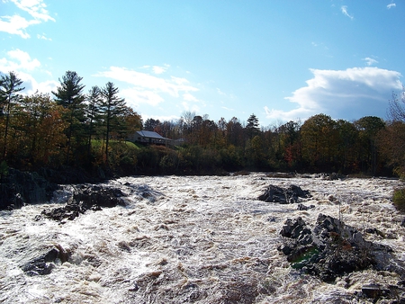 autumn north anson, maine - river, trees, north anson, autumn, maine, leaves