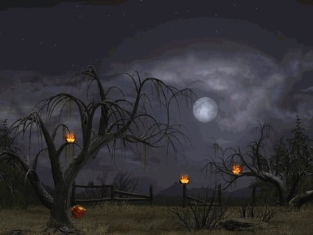 HALLOWEEN NIGHT - Fantasy & Abstract Background Wallpapers on Desktop ...