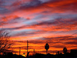 red clouds