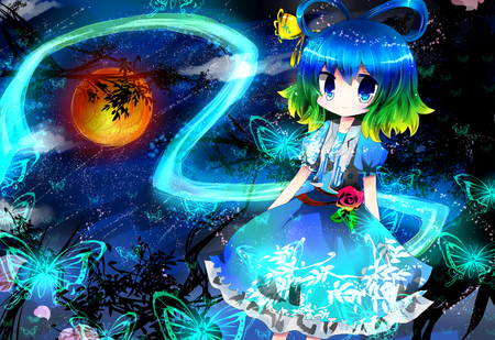 MOON CHILD - anime, moon, child, wallpaper