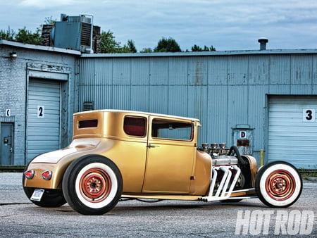 Gold Brick - ford, classic, 27, hot rod