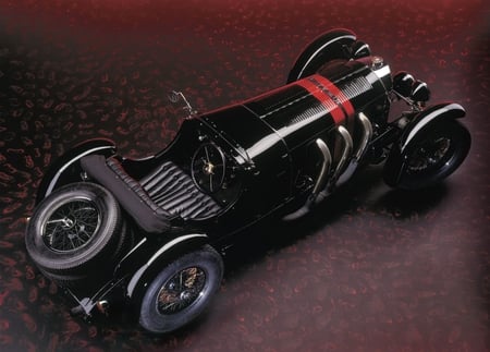 '28 Mercedes SSK - 1928, 28, rene, mercedes, antique, black, car, staud, benz, classic, ssk