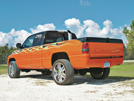 650hp Punch - truck, black, dodge, orange