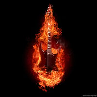 Guitar on fired