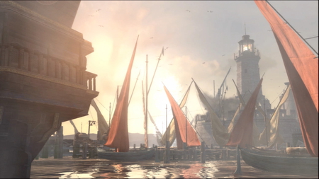 Assassins Creed Screenshot of Boats - assassins, screenshot, boats, creed