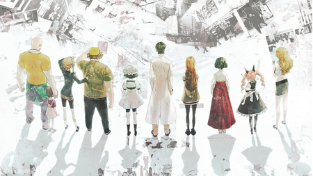 The Future - girls, makise kurisu, steins gate, faris nyannyan, miko, kiryuu moeka, hashida itaru, anime, okabe rintarou, shiina mayuri, amane suzuha, japanese clothes