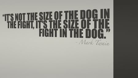 dogfight - animal, mark twain, photography, words, quote