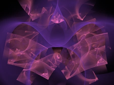 Heart and Soul - purple, fractal, pink, abstract