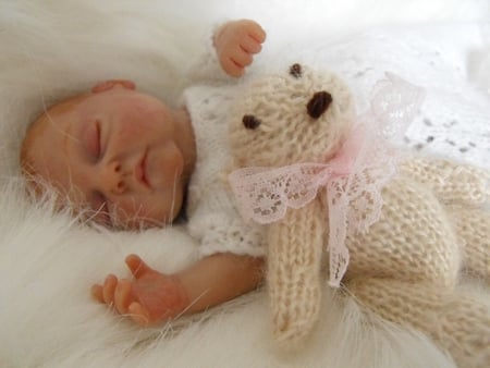 angel - sleeping, dreams, baby, angel, toy, sweet, cute, little