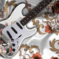 white guitar